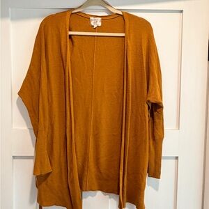 Hippie Rose Women's Mustard Open Front Cardigan